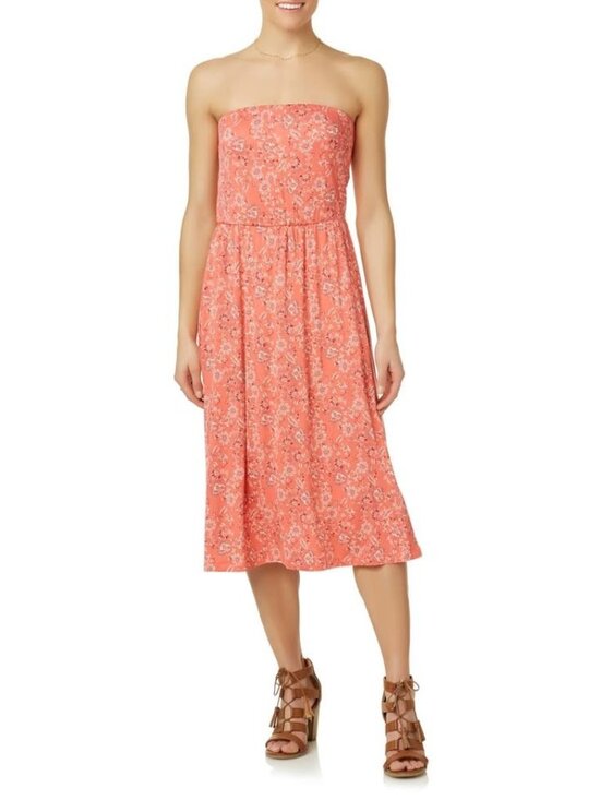 Simply Styled Dresses & Skirts - Simply Styled Floral Midi Strapless Tube Dress